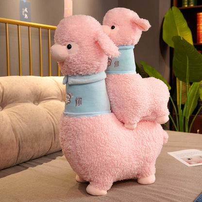 Soft Pastel Alpaca Teddy Plush Toy