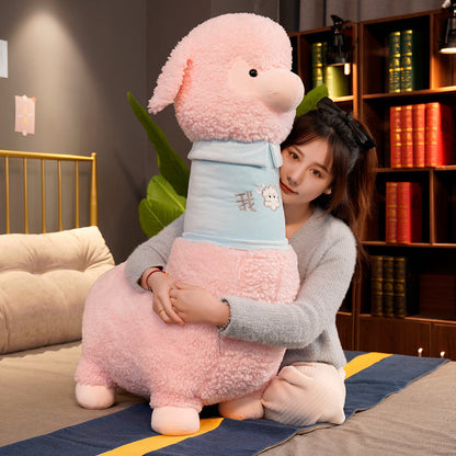 Soft Pastel Alpaca Teddy Plush Toy