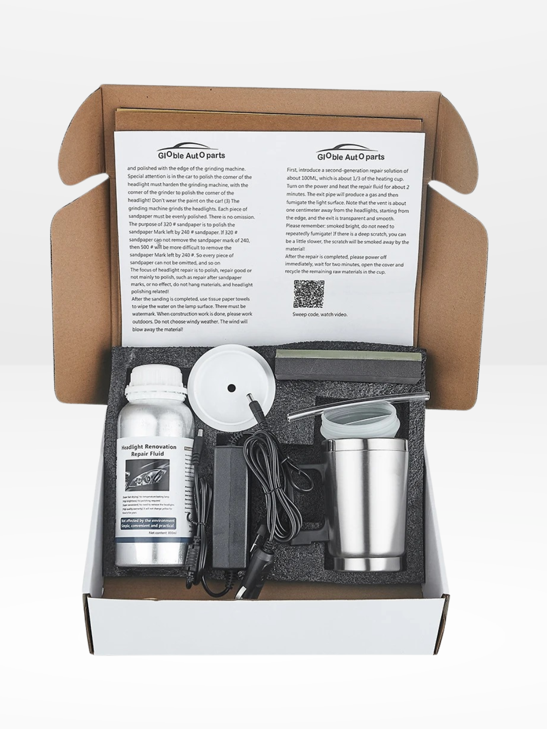 Premium Car Headlight Refurbish Kit