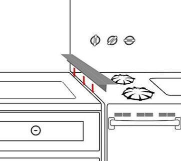 Easy Clean Stove Gap Filler