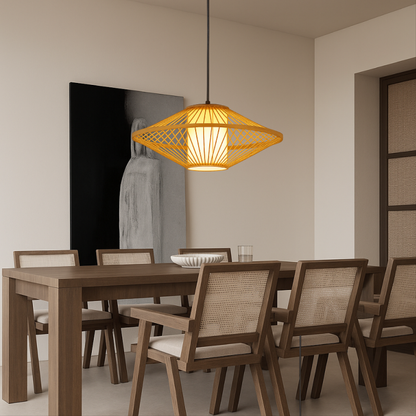 Natural Bamboo Pendant Light