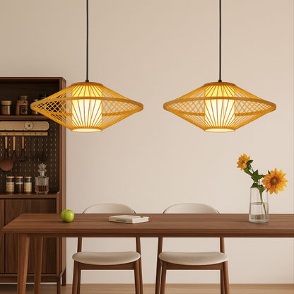 Natural Bamboo Pendant Light