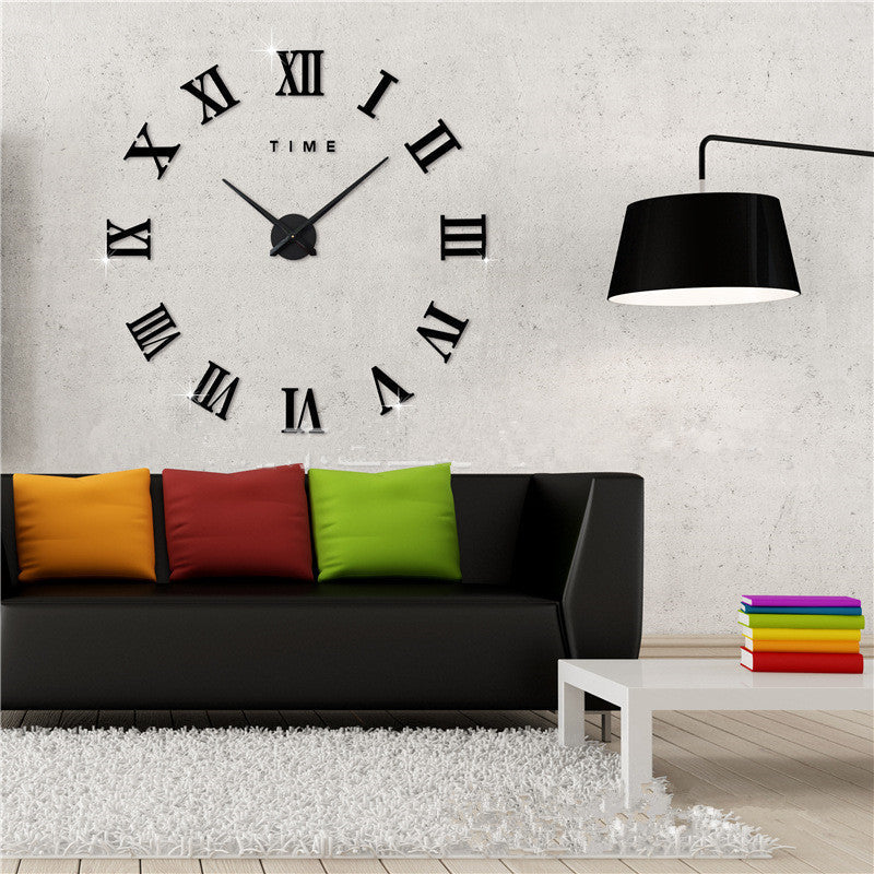 Stylish Wall Clock – Big Contemporary Decor Quartz Clock