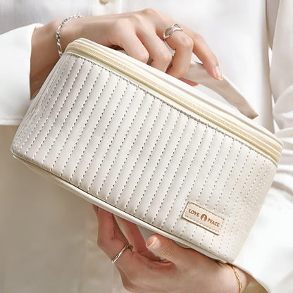 Waterproof Travel Makeup Bag with PU Leather - Fesara