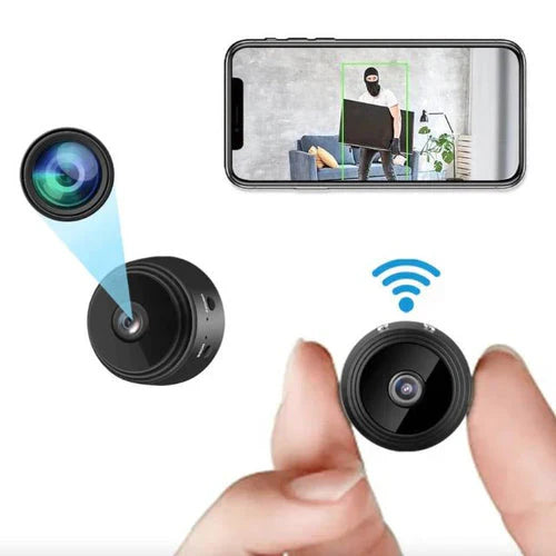 Compact Wi-Fi Home Surveillance Camera Motion Alert System