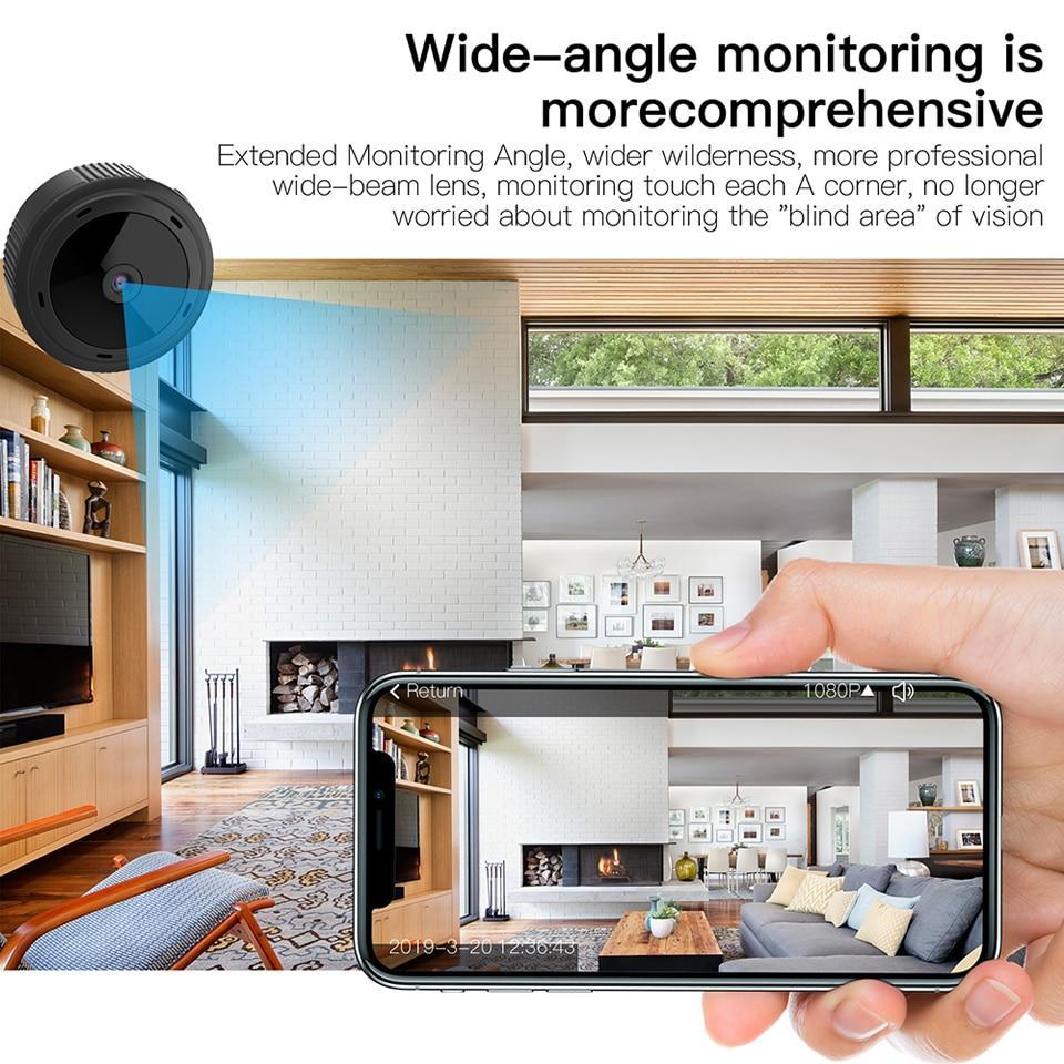 Compact Wi-Fi Home Surveillance Camera Motion Alert System