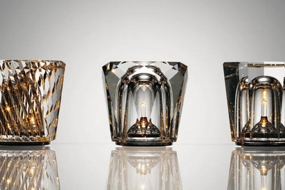 Luxury Crystal Desk Lamp with USB Rechargeable Light