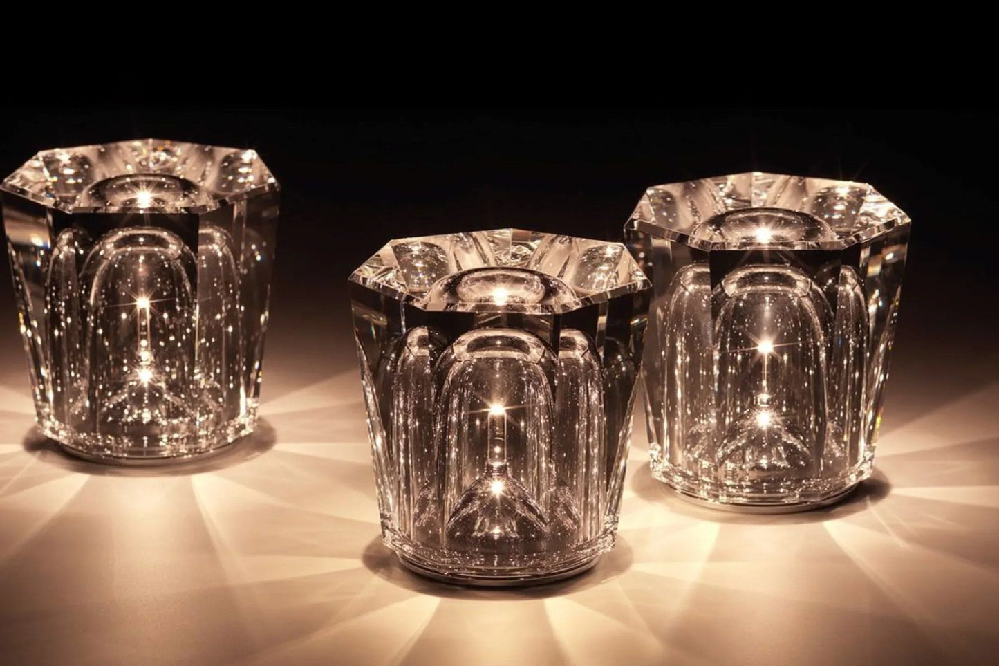 Luxury Crystal Desk Lamp with USB Rechargeable Light