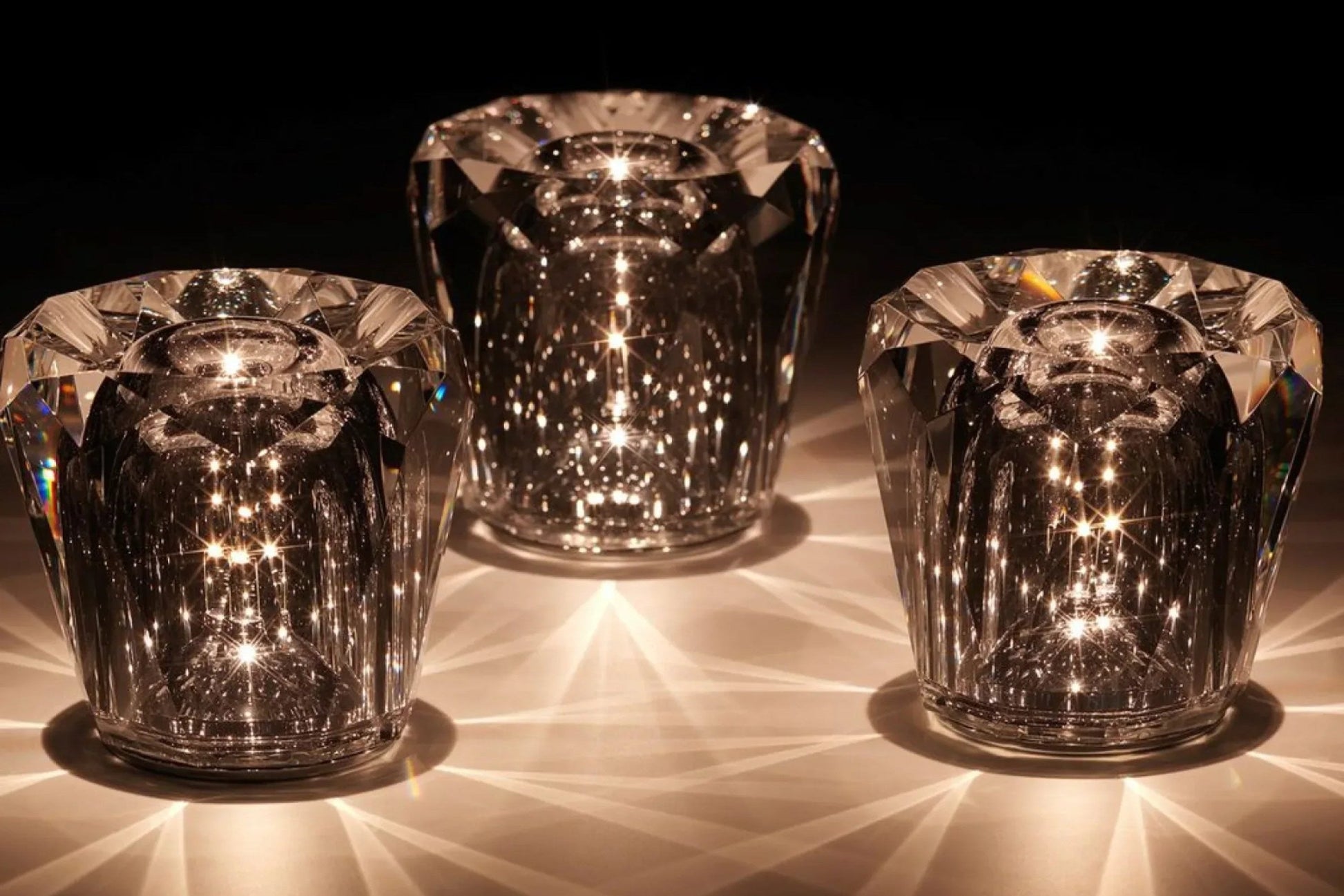 Luxury Crystal Desk Lamp with USB Rechargeable Light - Fesara