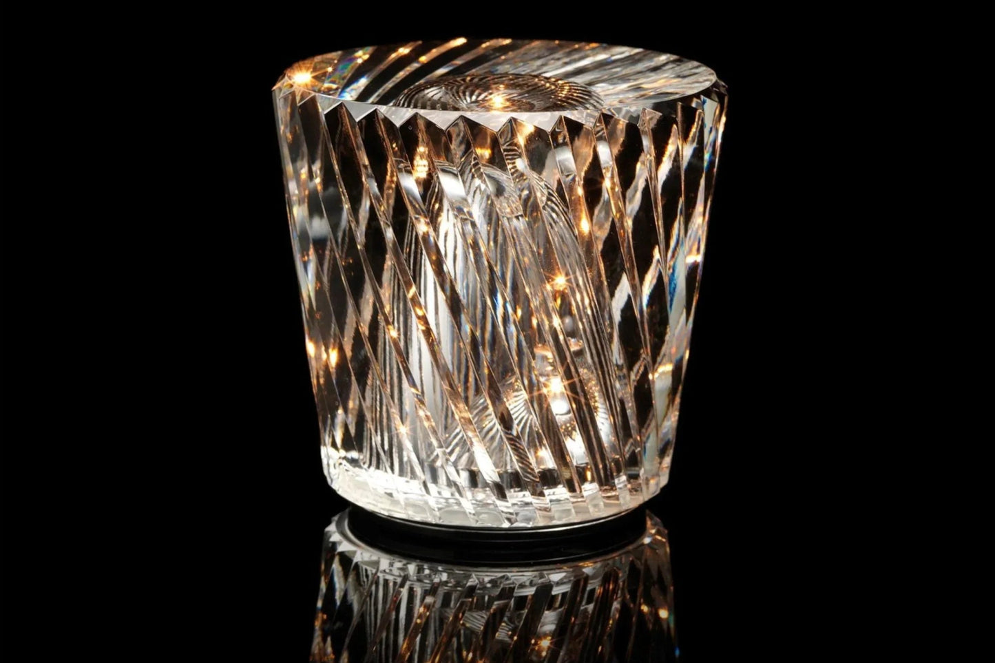 Luxury Crystal Desk Lamp with USB Rechargeable Light