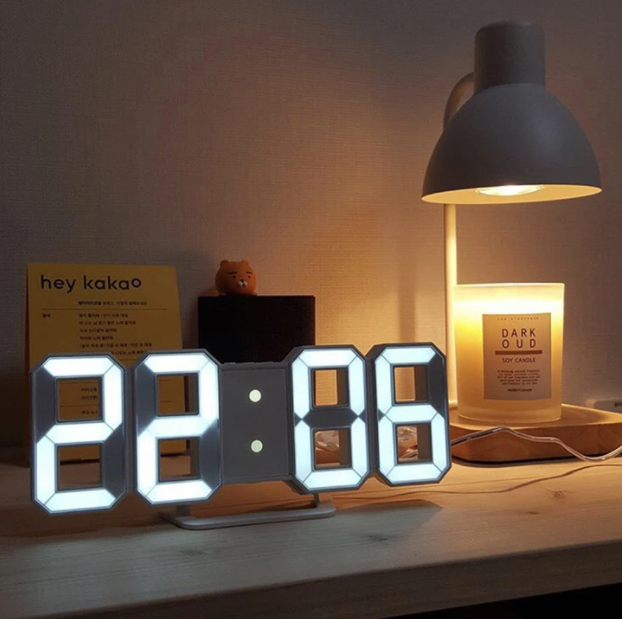 Smart 3D LED Alarm Clock - Fesara