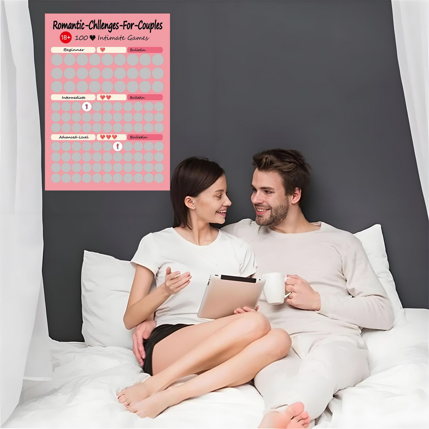 Romantic Travel Scratch Off Map Poster