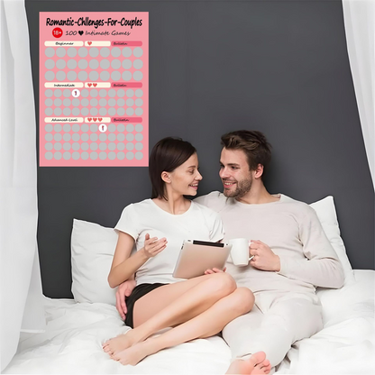 Romantic Travel Scratch Off Map Poster
