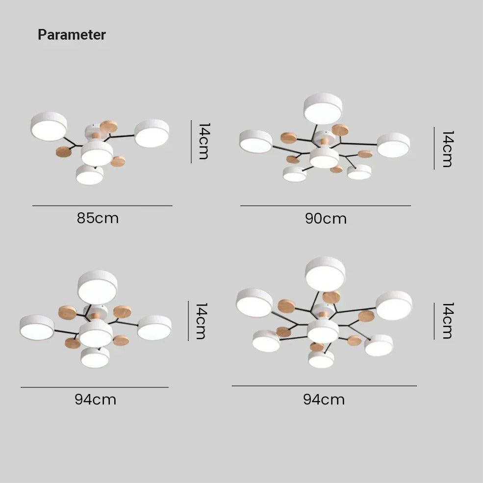 Sleek LED Ceiling Fixture Home Lighting