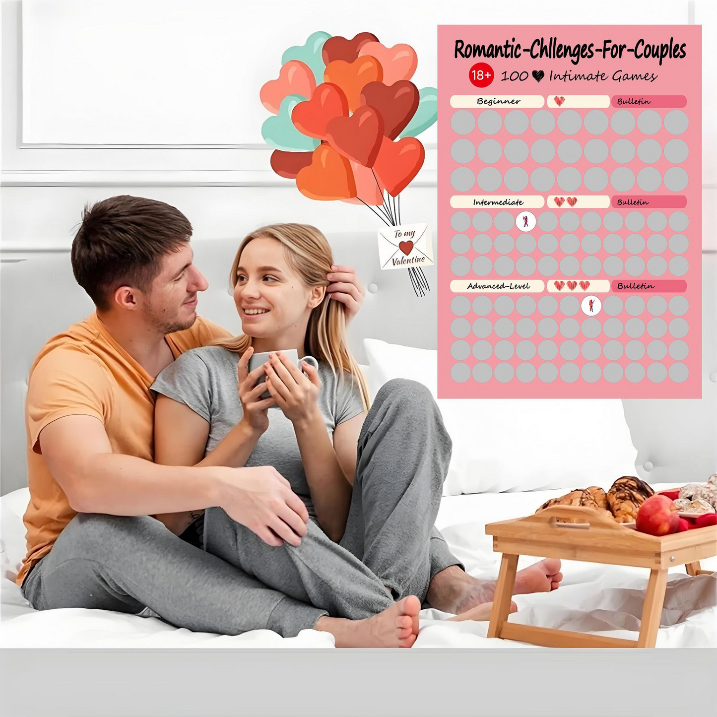 Romantic Travel Scratch Off Map Poster