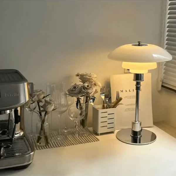 Vintage Style Glass Desk Lamp - Fesara