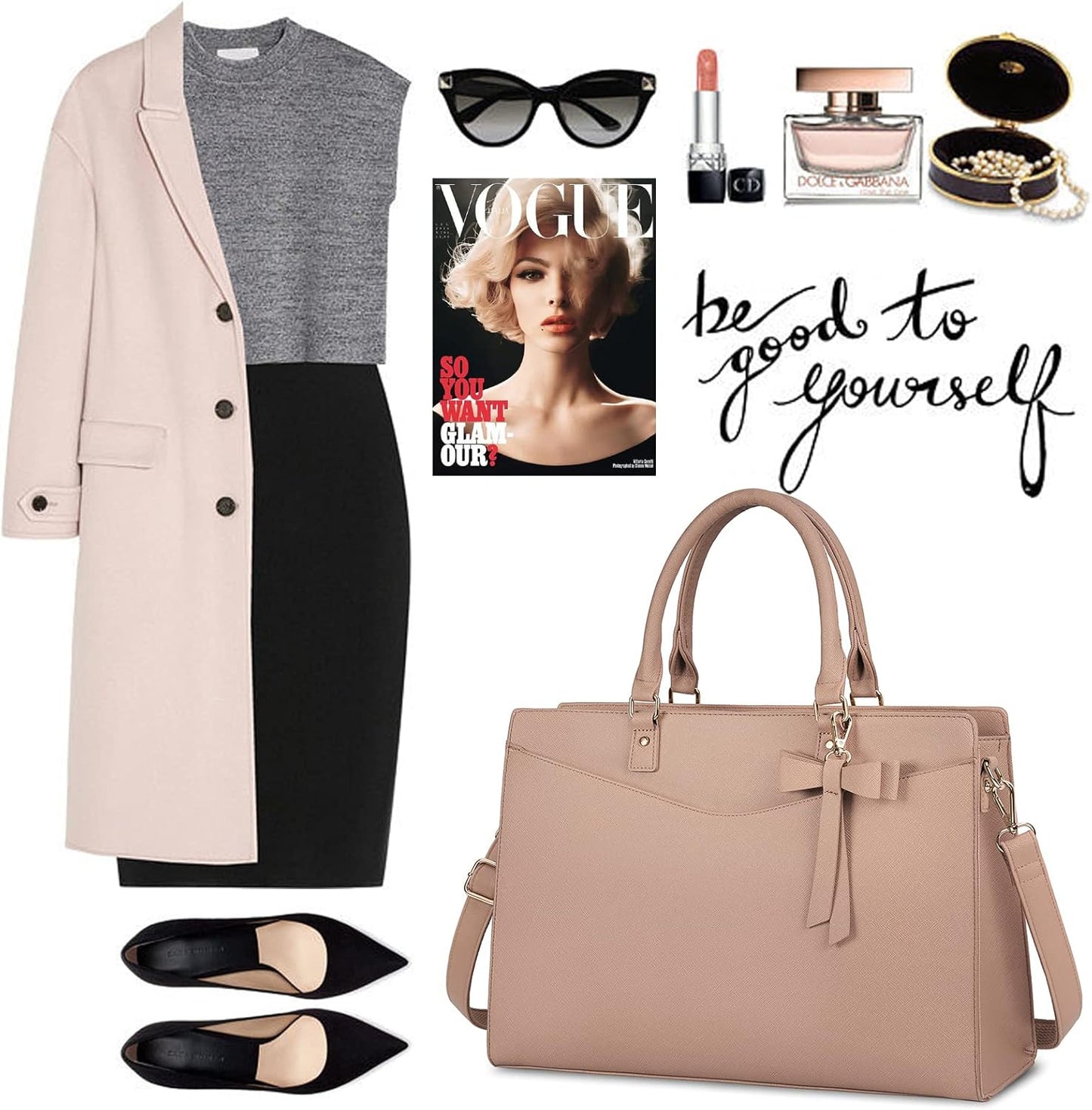 Professional Women's Office Laptop Handbag
