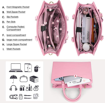 Professional Women's Office Laptop Handbag