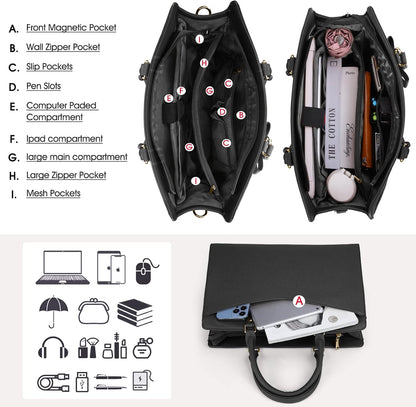 Professional Women's Office Laptop Handbag