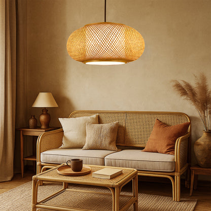 Eco Friendly Bamboo Hanging Light Fixture