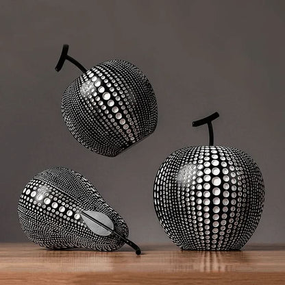 Cute Polka Dot Apple Decor Figurine
