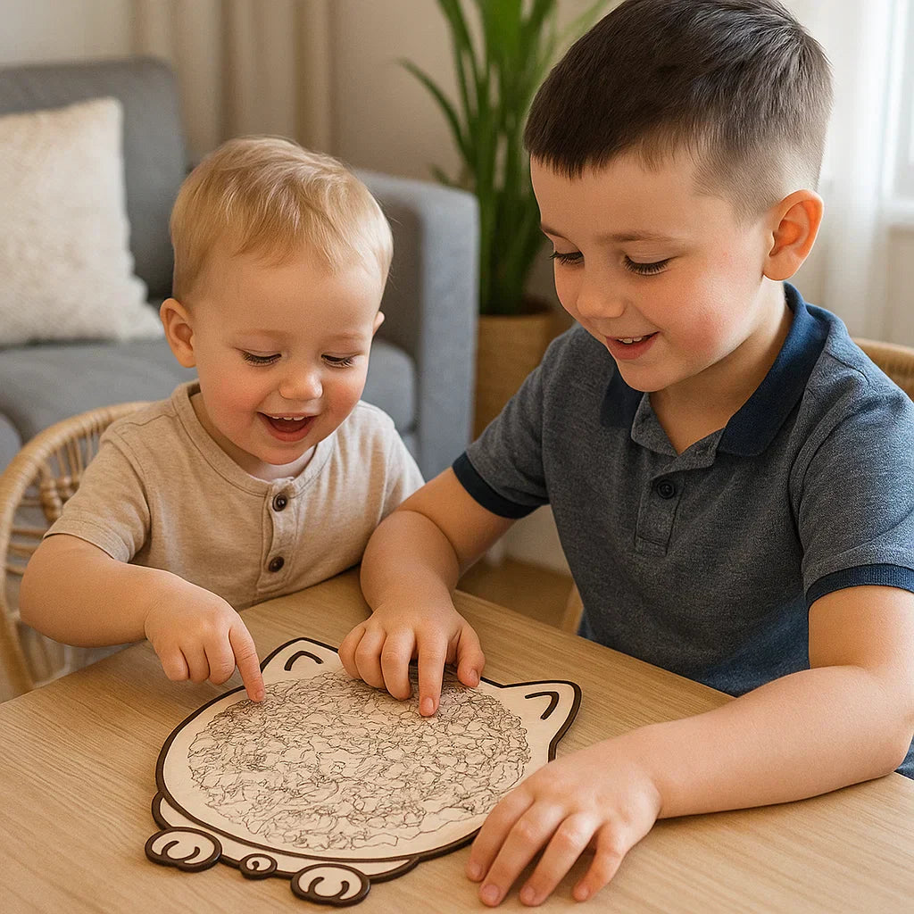 Wooden Kitty Jigsaw Puzzle Toy