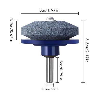 Fast Lawn Mower Blade Sharpener Tool