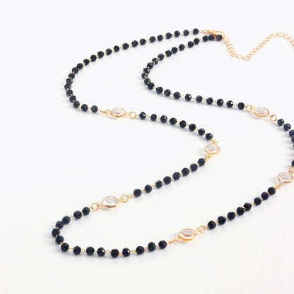 Sparkling Multi Layer Crystal Choker Necklace
