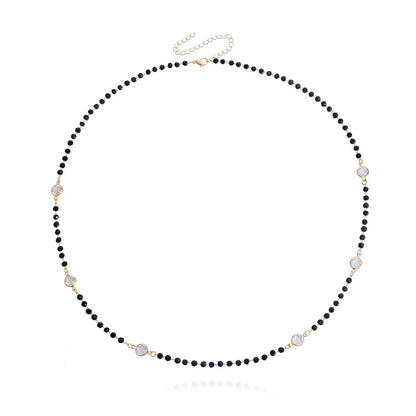 Sparkling Multi Layer Crystal Choker Necklace