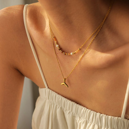 Nature Inspired Ocean Whale Pendant Necklace