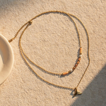 Nature Inspired Ocean Whale Pendant Necklace