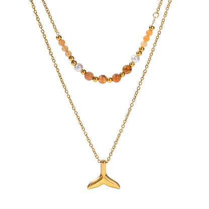 Nature Inspired Ocean Whale Pendant Necklace