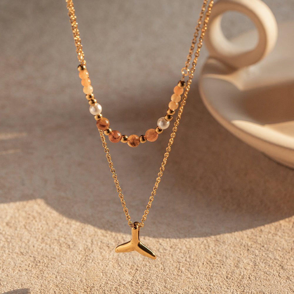 Nature Inspired Ocean Whale Pendant Necklace