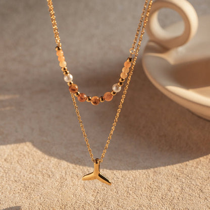 Nature Inspired Ocean Whale Pendant Necklace
