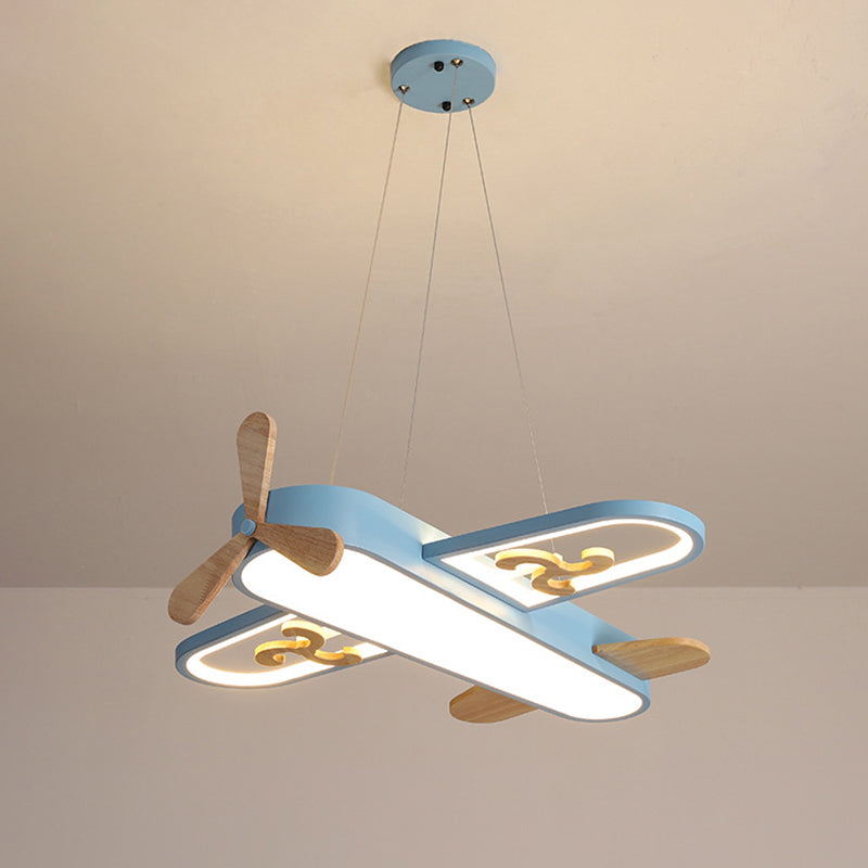 Colorful Kids Airplane Pendant Light
