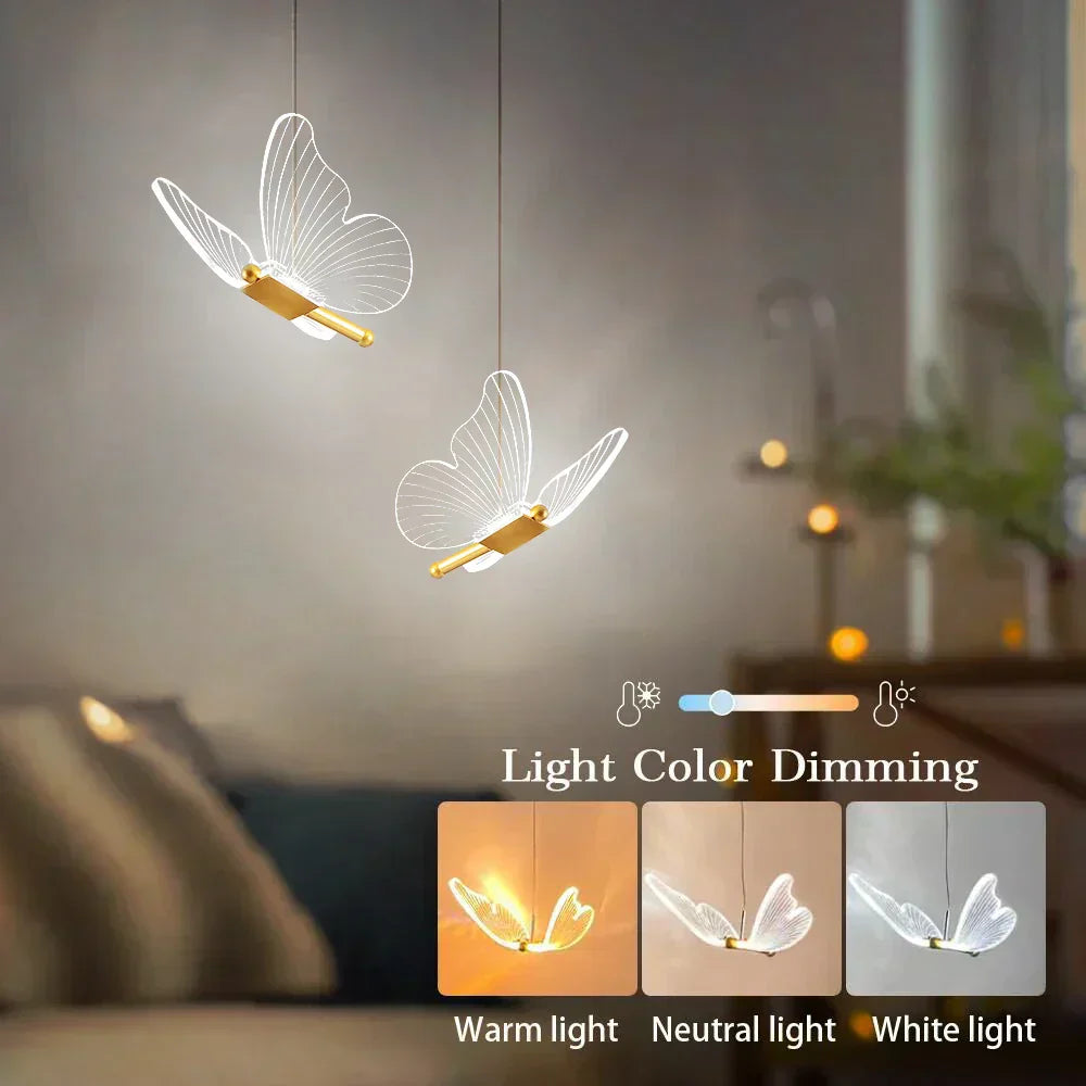Beautiful LED Butterfly Hanging Light