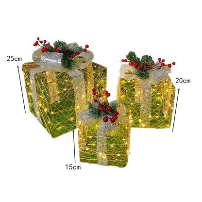 Colorful LED Christmas Tree Decorations Set