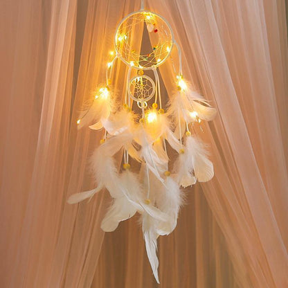 Colorful Hanging Dreamcatcher Lamp