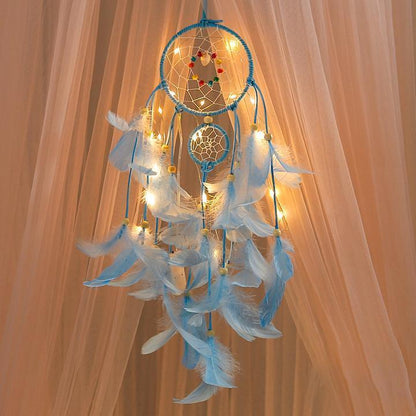 Colorful Hanging Dreamcatcher Lamp