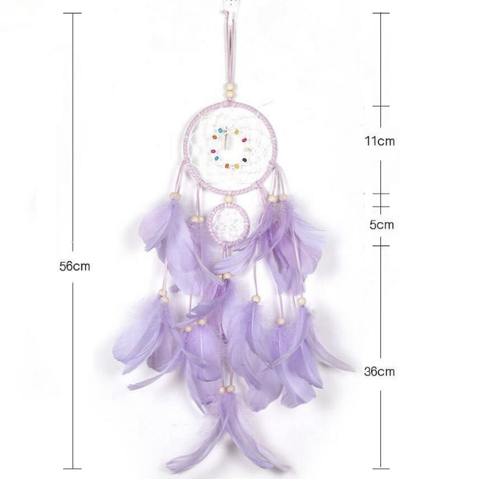 Colorful Hanging Dreamcatcher Lamp