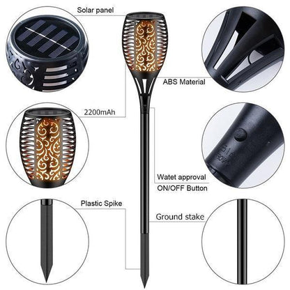 Solar Powered LED Flicker Light