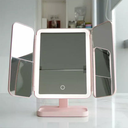 Portable LED Makeup Mirror with 3 Light Settings