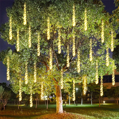 Colorful LED Rain Drop Outdoor String Lights
