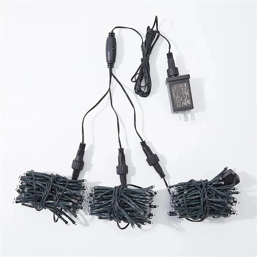 Colorful LED Rain Drop Outdoor String Lights - Fesara