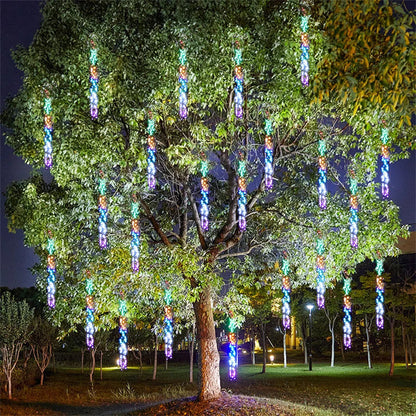 Colorful LED Rain Drop Outdoor String Lights