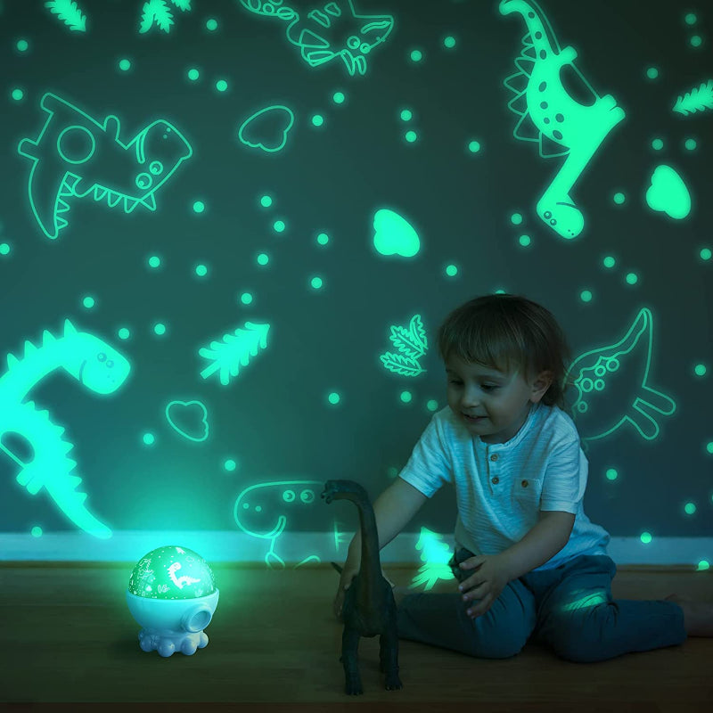 Colorful LED Night Light Projector with Music