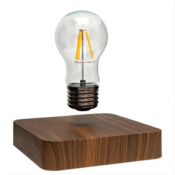Floating LED Bulb with Wooden Stand