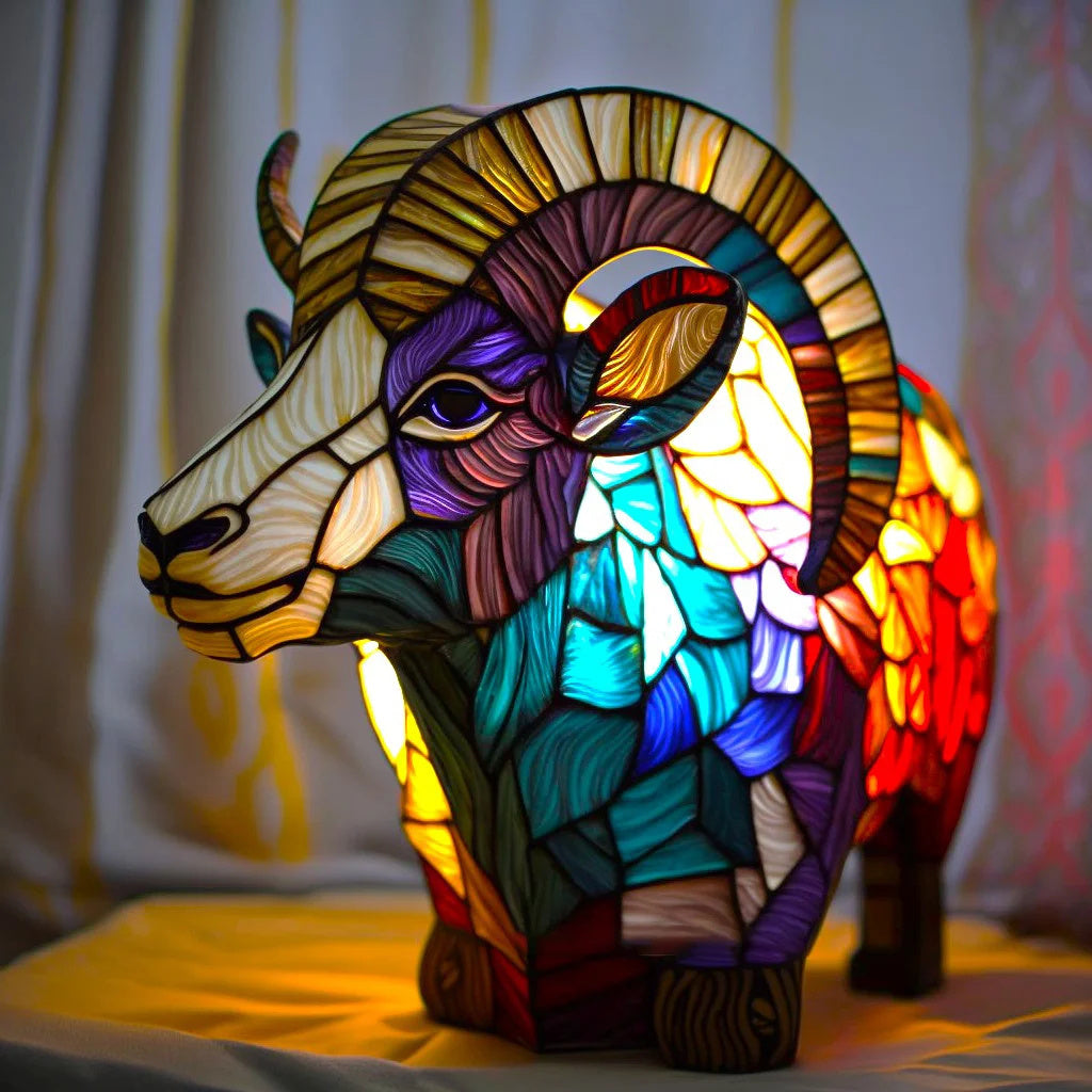 Colorful Glow Animal Wall Art