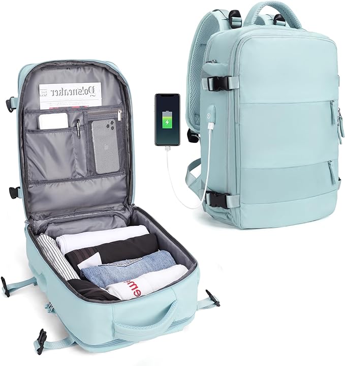 Practical Travel Backpack with USB Charger Port