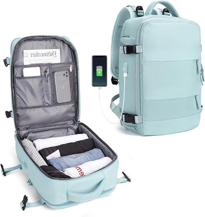 Practical Travel Backpack with USB Charger Port